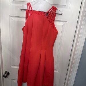 Strappy Coral Dress